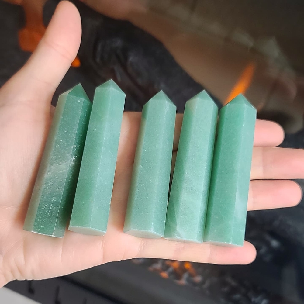 Green Aventurine Crystal Points / Towers